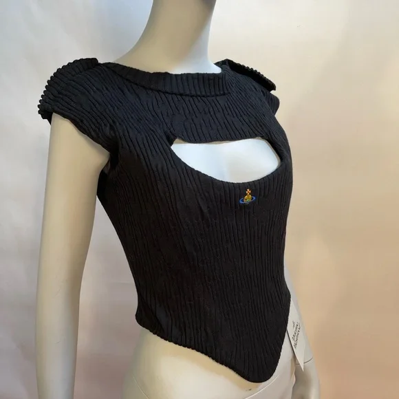 SOLD! Vivienne Westwood KATE CORSET BLK NWT IT40 - Picture 1 of 12